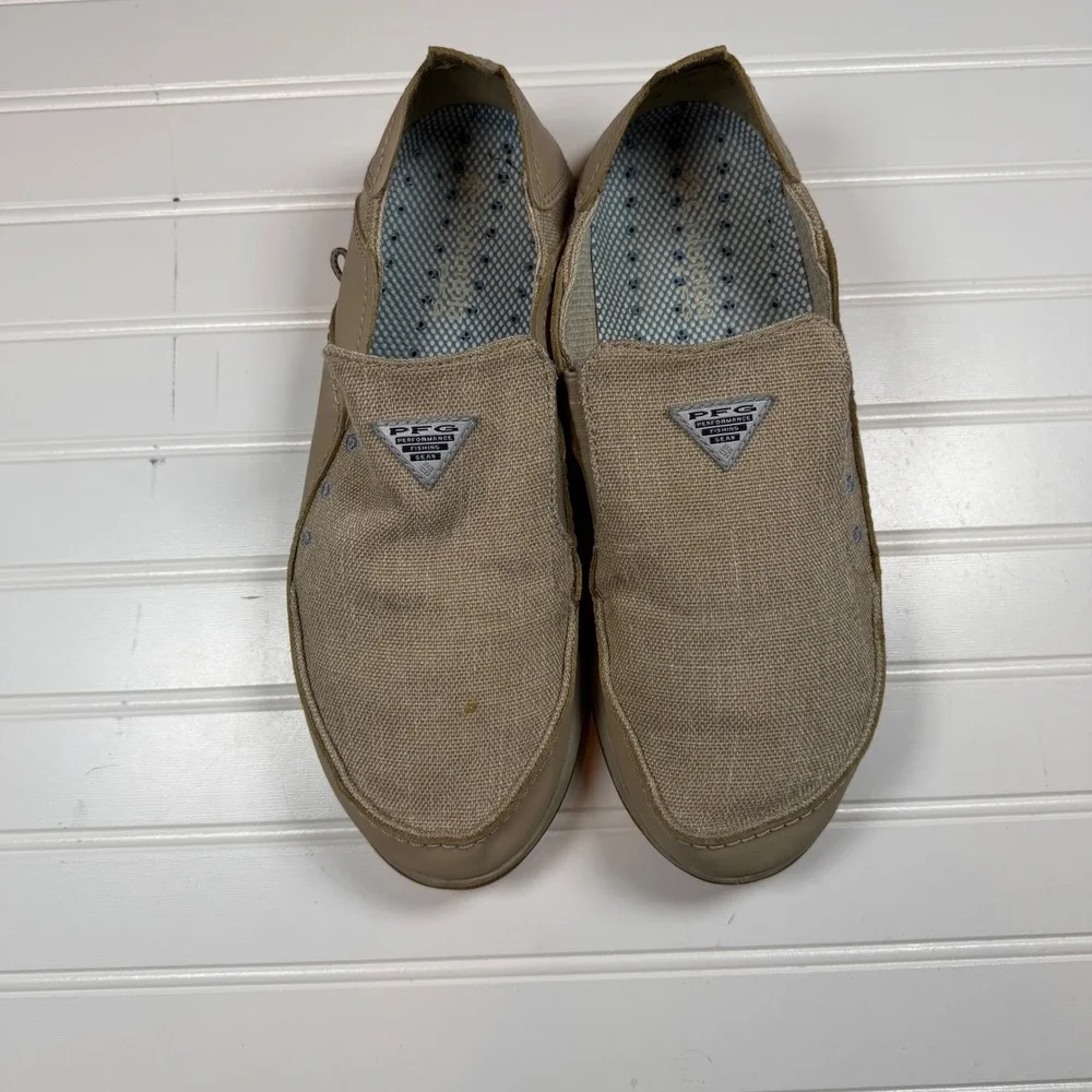 Columbia PFG Bahama Vent Loco Relaxed Mens Boat Shoes Tan BM4605-271 10